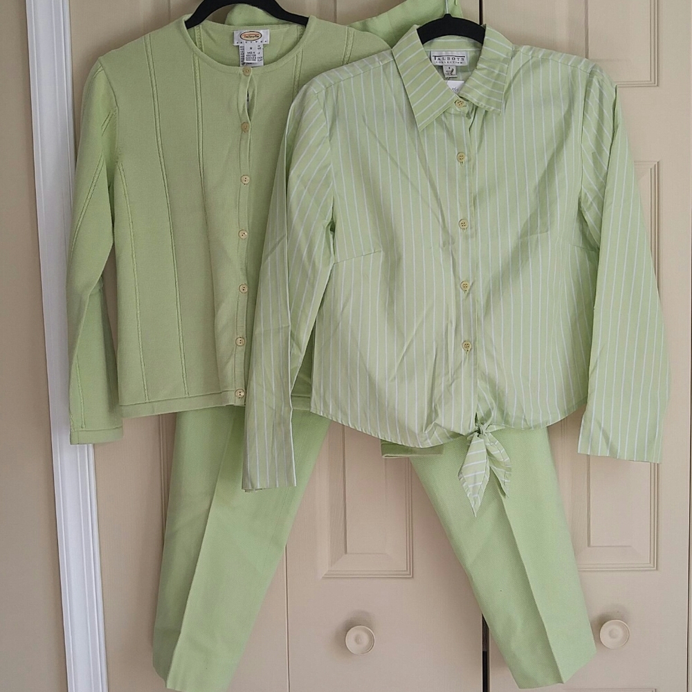 Vintage Lime 3 Piece Cotton Set